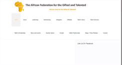 Desktop Screenshot of giftedafrica.com